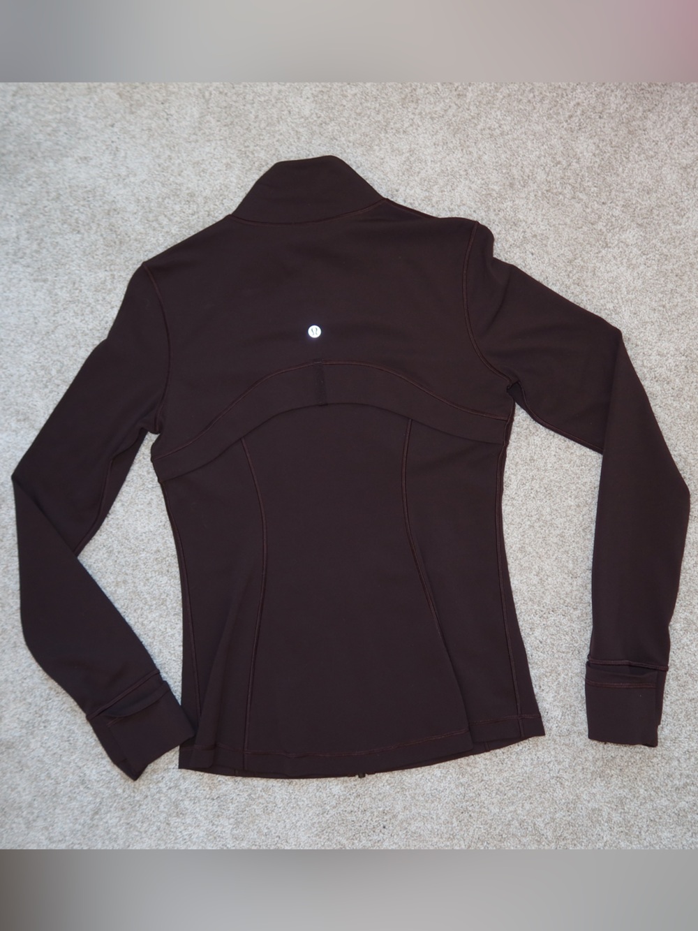 Lululemon Define Jacket Nulu Espresso Brown Size 8 Full Zip - Picture 3 of 4